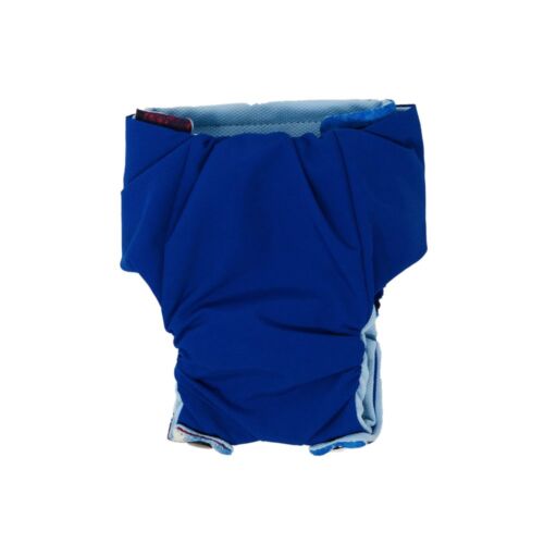 royal blue on stars and stripes diaper snappy - back royal blue on stars and stripes diaper snappy - back