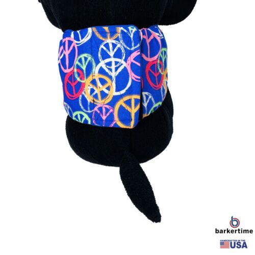 peace sign on blue belly band - model 2 peace sign on blue belly band - model 2