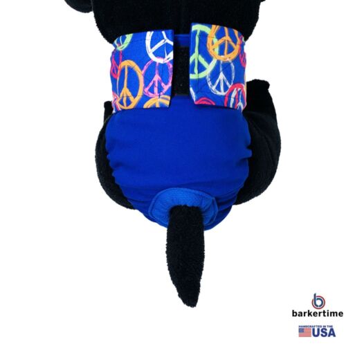 peace sign on blue diaper - model 2 peace sign on blue diaper - model 2