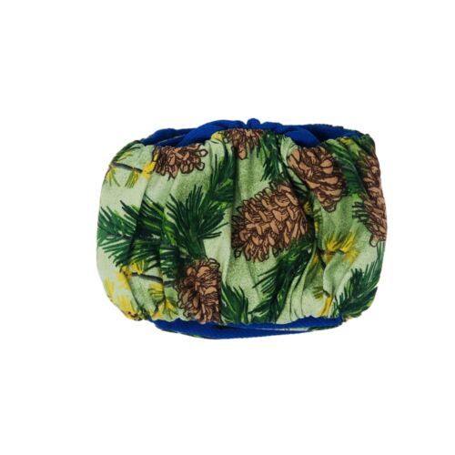 pine cones on brown belly band - back pine cones on brown belly band - back