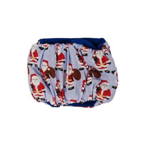 santa claus on red belly band - back santa claus on red belly band - back