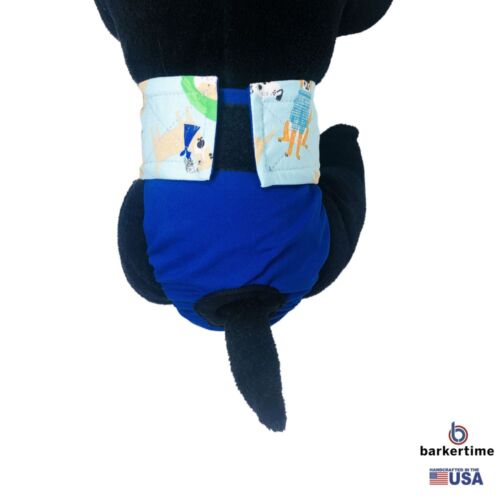 fashion dog teal diaper - model 2 fashion dog teal diaper - model 2