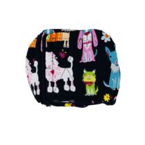 Happy Doggie on Black  Dog Belly Band