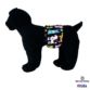 happy doggie black on blue belly band - model 1