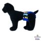 happy doggie black on blue diaper - model 1