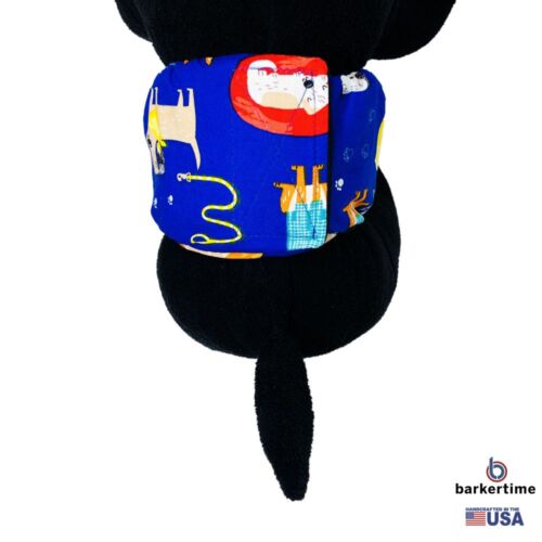 happy doggie blue belly band - model 2 happy doggie blue belly band - model 2