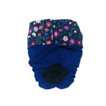 Spring Daisy Flower on Blue   Dog Diaper