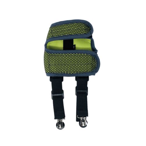 green mesh diaper suspender harness - back green mesh diaper suspender harness - back