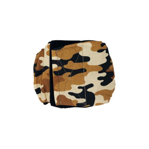 brown camo on black belly band