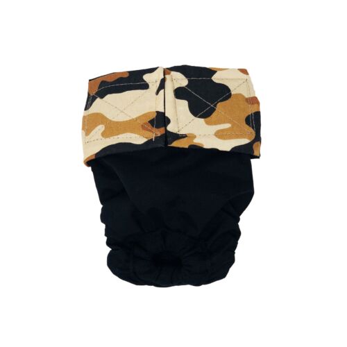 brown camo on black diaper