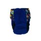 navy blue spring garden diaper - back