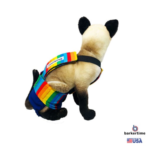 rainbow stripes diaper overall v2 - model 3 rainbow stripes diaper overall v2 - model 3