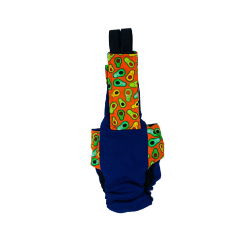 tasty avocado diaper overall v2 - back tasty avocado diaper overall v2 - back