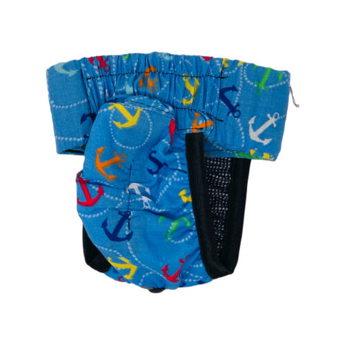 blue anchor diaper pull-up - back