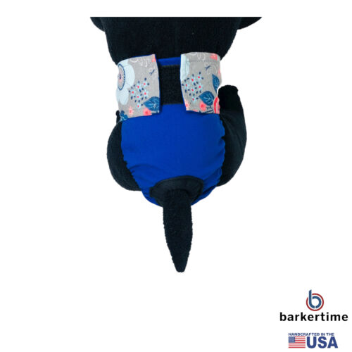 forever flower on blue diaper - model 2