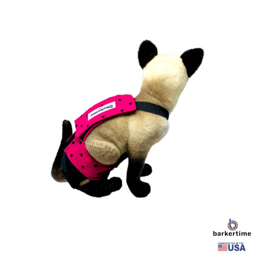 black polka dot on pink cat diaper overall - model 3 black polka dot on pink cat diaper overall - model 3