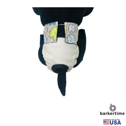 cool elephants on frosty cream diaper - model 2 cool elephants on frosty cream diaper - model 2