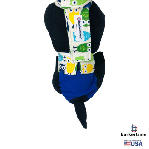 cute owls on blue diaper overall - model 2 cute owls on blue diaper overall - model 2