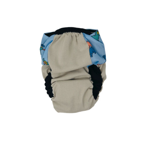 doggie buddies on frosty cream diaper - back doggie buddies on frosty cream diaper - back