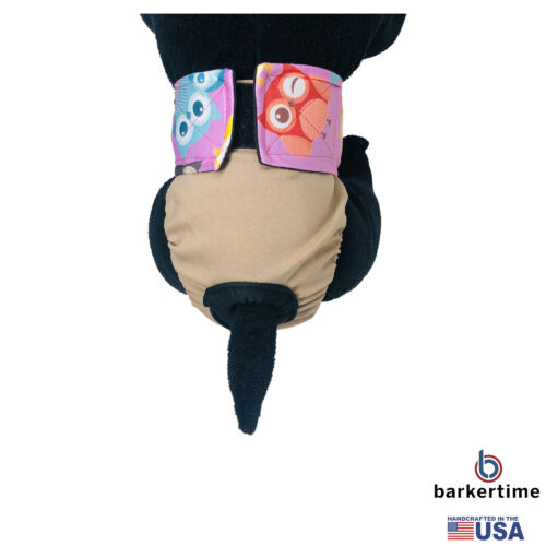 happy owl on brown diaper - model 2 happy owl on brown diaper - model 2