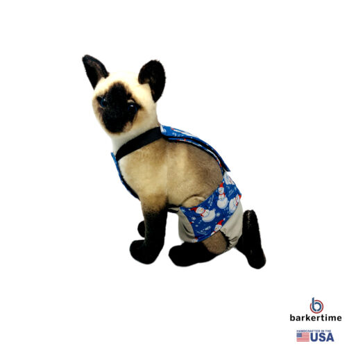 happy penguine on frosty cream cat diaper overall - model 1 happy penguine on frosty cream cat diaper overall - model 1