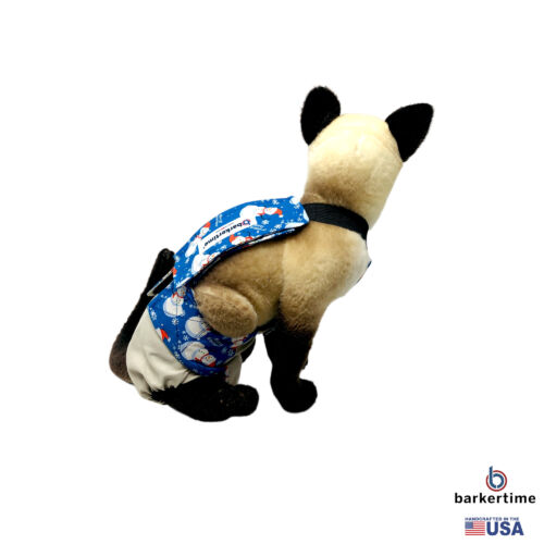 happy penguine on frosty cream cat diaper overall - model 3 happy penguine on frosty cream cat diaper overall - model 3