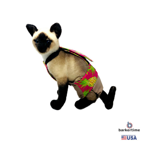 pineapple express on brown cat diaper overall - model 1 pineapple express on brown cat diaper overall - model 1