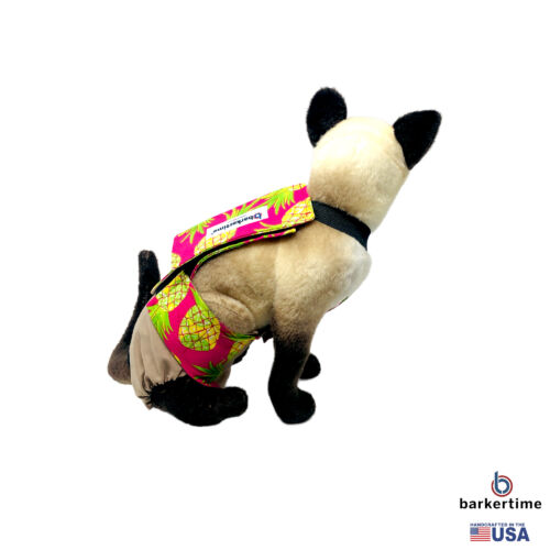 pineapple express on brown cat diaper overall - model 3 pineapple express on brown cat diaper overall - model 3