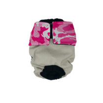 Pink Camo on Frosty Cream   Dog Diaper