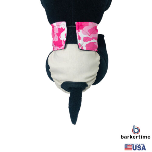 pink camo on frosty cream diaper - model 2 pink camo on frosty cream diaper - model 2