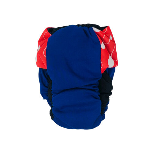 red water drops diaper - back red water drops diaper - back