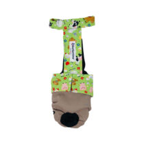 Farm Animals on Brown   Dog Diaper Overall