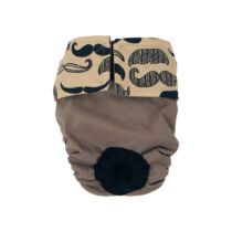 Mustache on Brown   Cat Diaper
