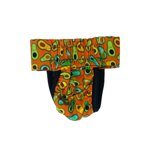 tasty avocado orange diaper pull-up - back