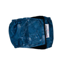 Denim Print Dog Belly Band