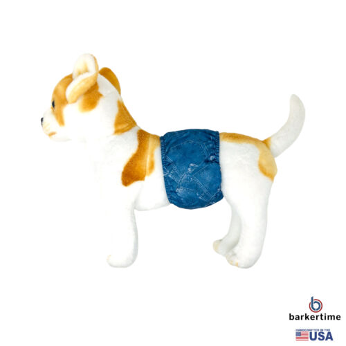 denim print belly band - model 1 denim print belly band - model 1