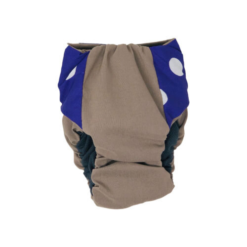 purple on brown diaper - back purple on brown diaper - back