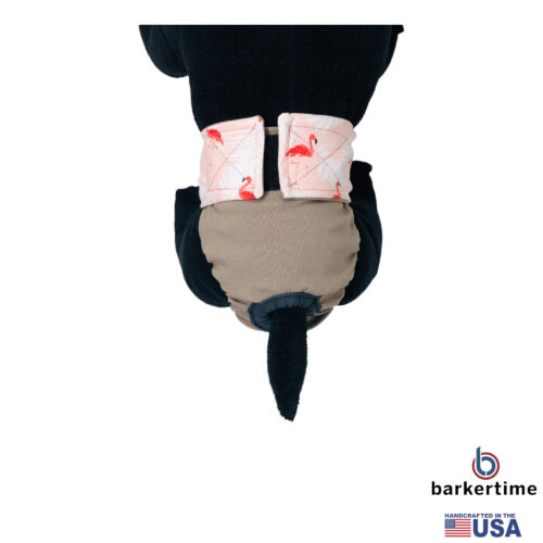 happy flamingo on brown diaper - model 2 happy flamingo on brown diaper - model 2