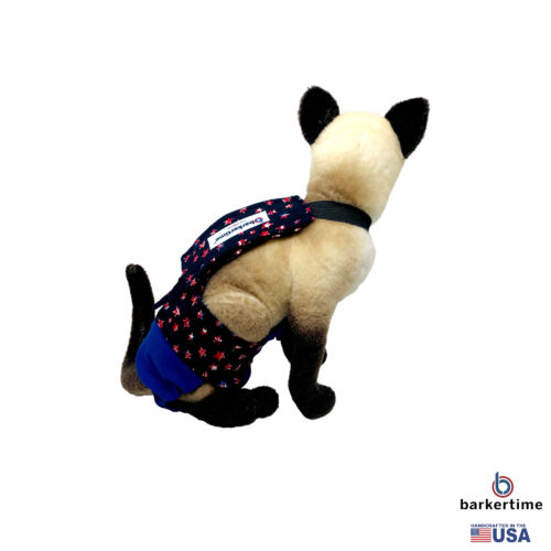 patriotic stars on blue cat diaper overall - model 3 patriotic stars on blue cat diaper overall - model 3