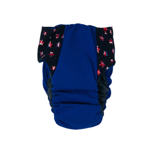 patriotic stars on blue diaper - back patriotic stars on blue diaper - back