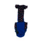 patriotic stars on blue diaper overall - back