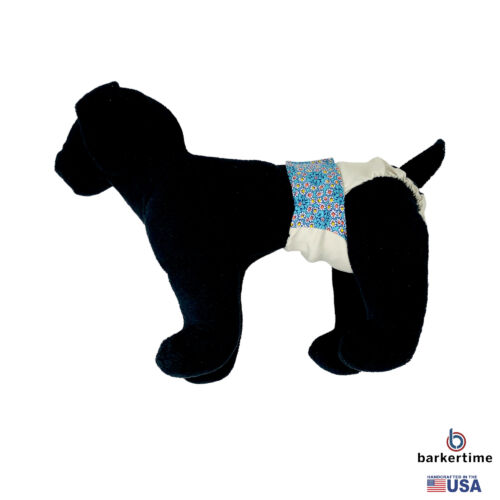 light blue daisy flower on frosty cream diaper - model 1 light blue daisy flower on frosty cream diaper - model 1