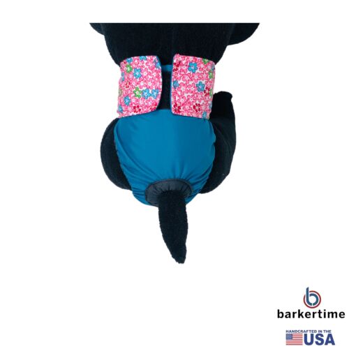 pink cosmos flowers on turuquoise diaper - model 2 pink cosmos flowers on turuquoise diaper - model 2