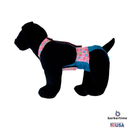 pink cosmos flowers on turuquoise diaper overall - model 1 pink cosmos flowers on turuquoise diaper overall - model 1