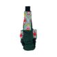 christmas ornaments on green cat diaper overall - back