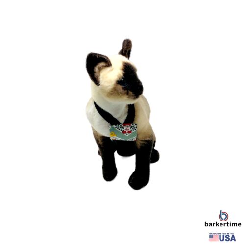 christmas ornaments on green cat diaper overall - model 2 christmas ornaments on green cat diaper overall - model 2