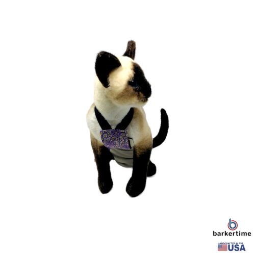 lavender daisy flower on frosty cream cat diaper overall - model 2 lavender daisy flower on frosty cream cat diaper overall - model 2