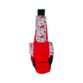 santa claus on red cat diaper overall - back