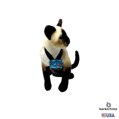 santa claus snowflakes on brown cat diaper overall - model 2 santa claus snowflakes on brown cat diaper overall - model 2