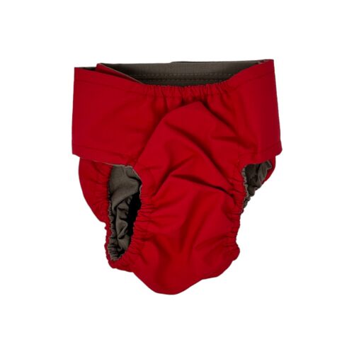 cherry red swim diaper - back cherry red swim diaper - back